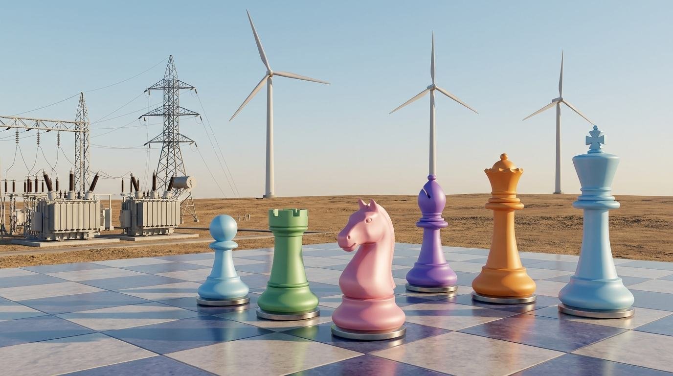 Parque eólico y subestación eléctrica